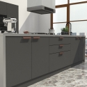 Uchwyt PRATO 96mm , czarny mat 