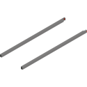 Reling podłużny MERIVOBOX, dł. 600 mm, lewy/prawy, szary indium mat
