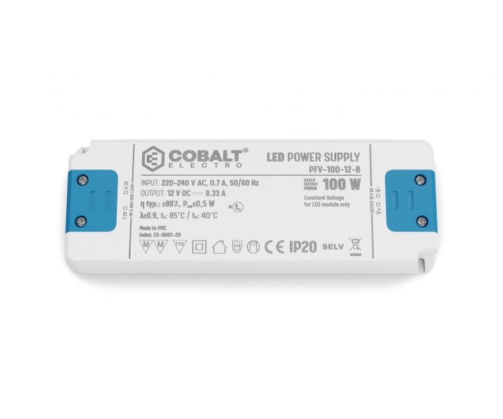 Zasilacz LED CobaltElectro PFV 12V 100W IP20 B
