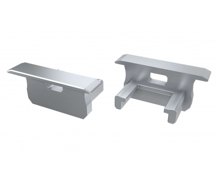 Zaślepka do profilu LED LUMINES B szara z otworem