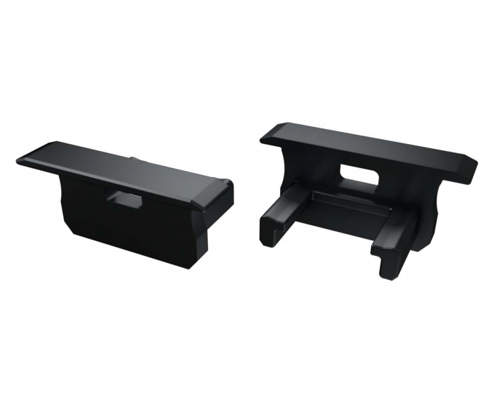 Zaślepka do profilu LED LUMINES B czarna z otworem