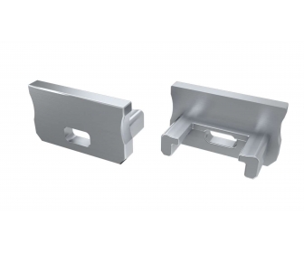 Zaślepka do profilu LED LUMINES A szara z otworem