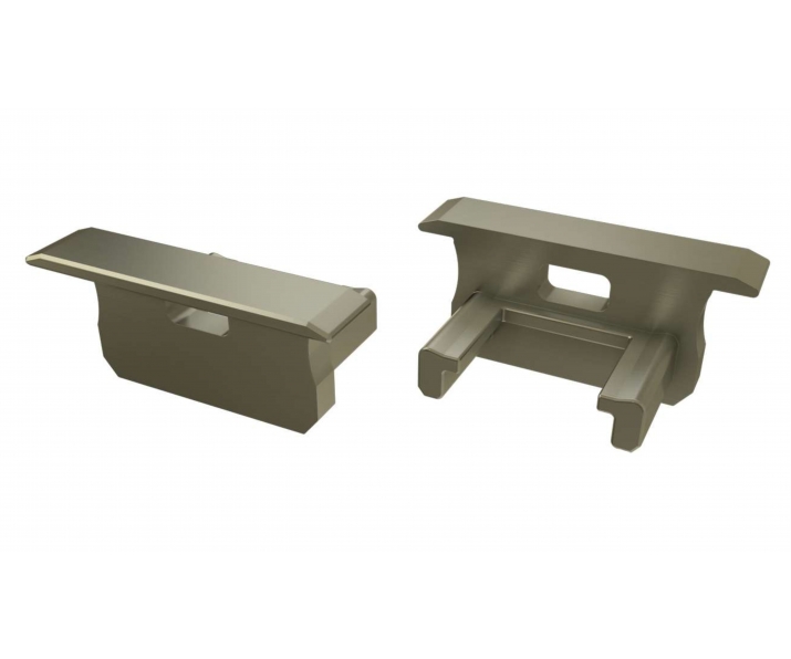 Zaślepka do profilu LED LUMINES B inox z otworem