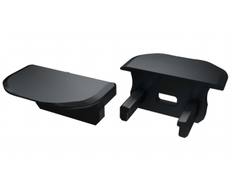 Zaślepka do profilu LED LUMINES B czarna z otworem okrągła