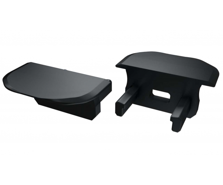 Zaślepka do profilu LED LUMINES B czarna z otworem okrągła