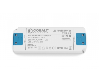 Zasilacz LED CobaltElectro PFV 12V 75W IP20 B