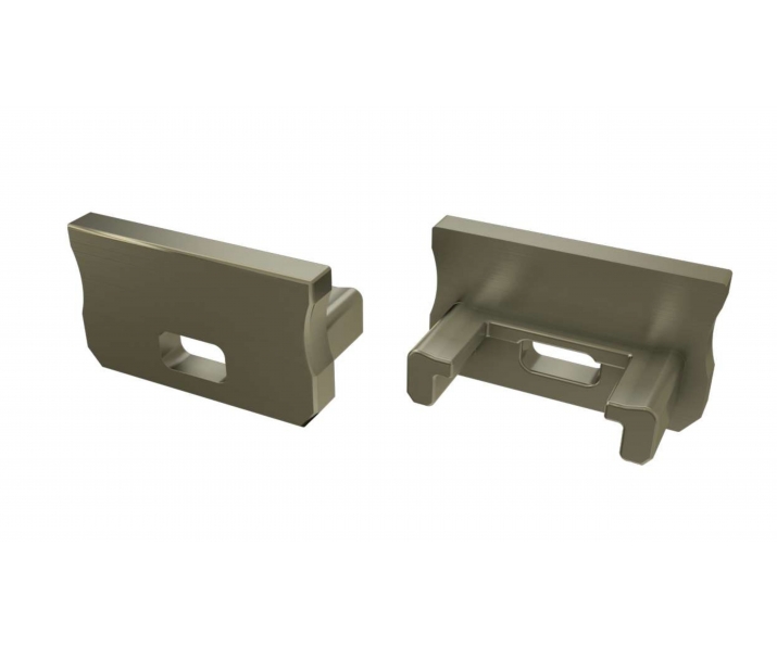 Zaślepka do profilu LED LUMINES A inox z otworem