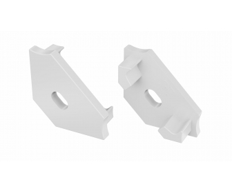 Zaślepka do profilu LED LUMINES C biała z otworem