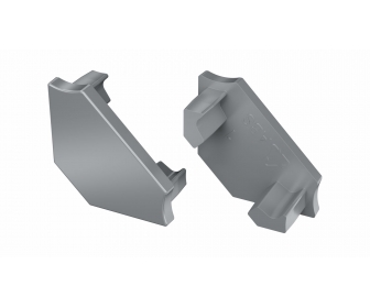 Zaślepka do profilu LUMINES C srebrna lakierowana