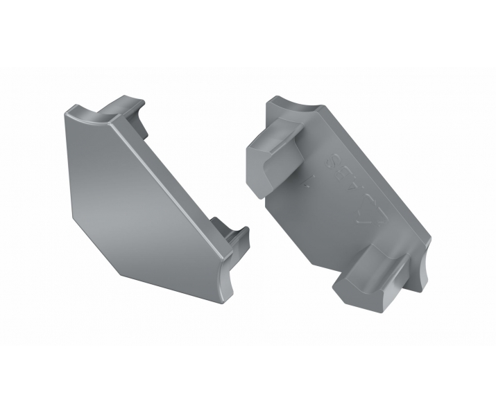 Zaślepka do profilu LUMINES C srebrna lakierowana