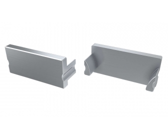 Zaślepka do profilu LUMINES TERRA srebrna lakierowana