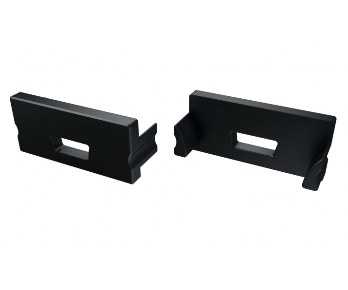 Zaślepka do profilu LED LUMINES TERRA czarna z otworem