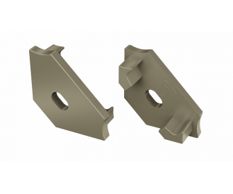 Zaślepka do profilu LED LUMINES C inox z otworem