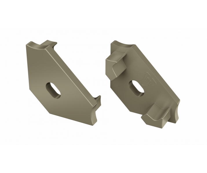 Zaślepka do profilu LED LUMINES C inox z otworem