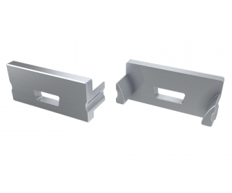 Zaślepka do profilu LED LUMINES TERRA szara z otworem