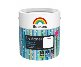 Farba Beckers Designer kuchnia łazienka White 2,5L