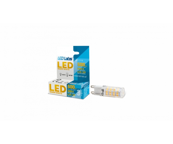 Źródło LED G9 6W Biała Ciepła 16.5x61 mm