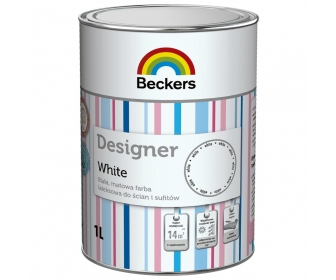 Farba lateksowa Beckers Designer White 1L biała