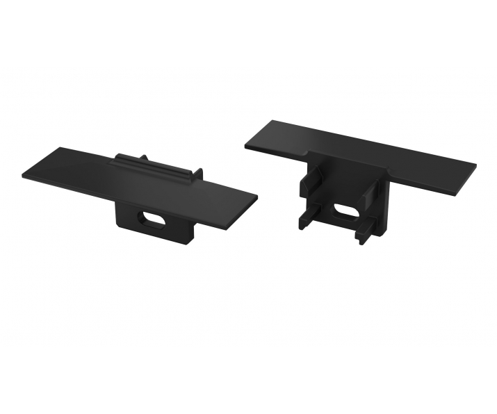 Zaślepka do profilu LUMINES Gaudi czarna z otworem