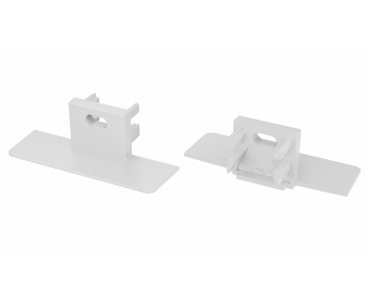 Zaślepka do profilu LUMINES MONO biała z otworem