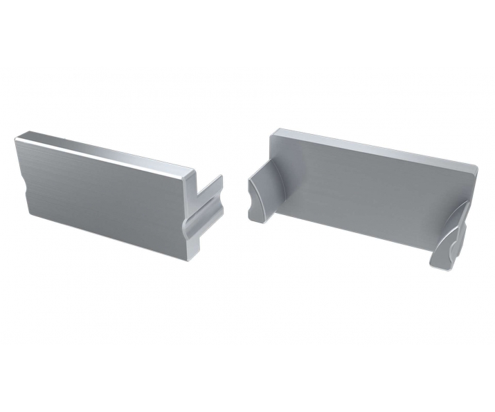 Zaślepka ALU do profilu LED LUMINES TERRA srebrna