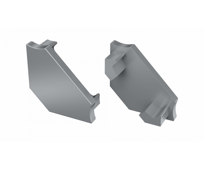 Zaślepka ALU do profilu LED LUMINES C srebrna