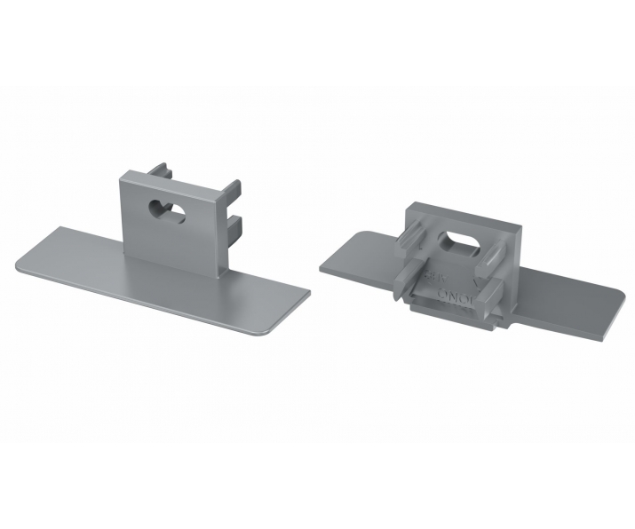 Zaślepka do profilu LUMINES MONO szara z otworem