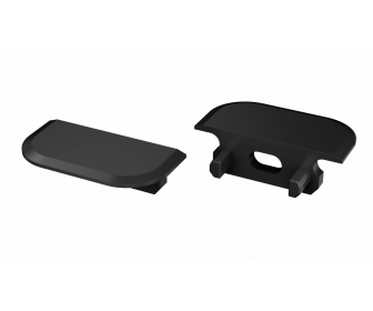 Zaślepka ALU do profilu LED LUMINES Z czarna z otworem