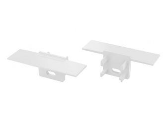 Zaślepka do profilu LUMINES Gaudi biała z otworem