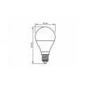 Źródło LED E14 4W G45 Biała Ciepła