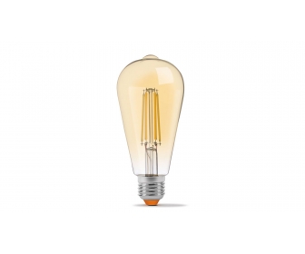 Źródło LED E27 6W ST64 Filament DIM Amber WW