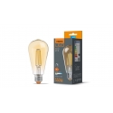Źródło LED E27 6W ST64 Filament DIM Amber WW