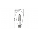Źródło LED E27 6W ST64 Filament DIM Amber WW