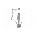 Źródło LED E27 7W G95 Filament DIM NW