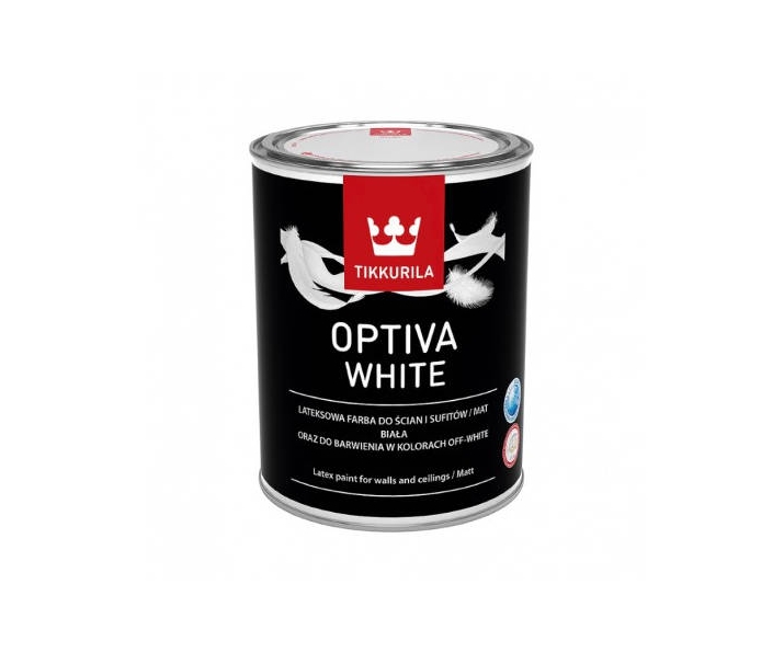 Tikkurila Farba lateksowa Optiva White 0,9l Biała Baza