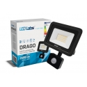 Naświetlacz LED DRAGO 30W NW IP44 SLIM PIR