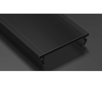 Klosz do profilu LED LUMINES DOUBLE PMMA czarny 3 m