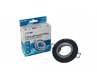 Oprawa ROVO szklana OKRĄGŁA Czarna