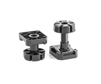 Nóżka plastikowa czarna wzmacniana MULTI LEG H  85-125