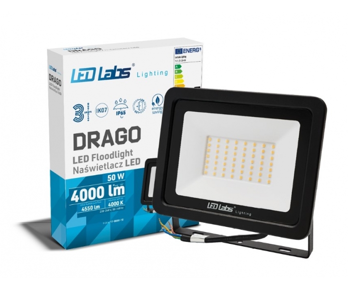 Naświetlacz LED DRAGO 50W NW IP65 SLIM
