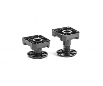 Nóżka plastikowa czarna wzmacniana MULTI LEG H 65-85