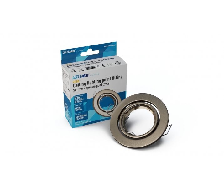 Oprawa VEPA okrągła ruchoma chrom satyna