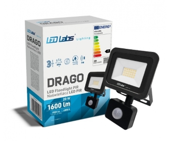 Naświetlacz LED DRAGO 20W NW IP44 SLIM PIR