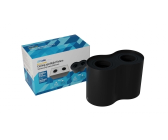 Oprawa natynkowa LENO 2x okrągła czarna