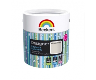 Farba Beckers Designer kuchani łazienka Porcelain Grey 2,5L