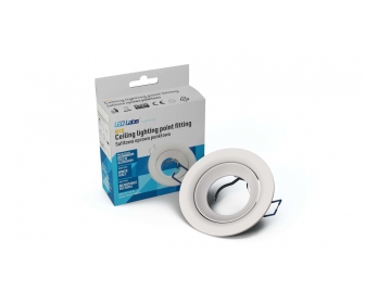 Oprawa RICO odlew okrągła ruchoma mat. biała