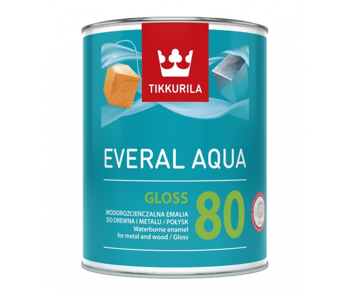 Tikkurila farba Everal Aqua Gloss 80 Połysk 2,7l A