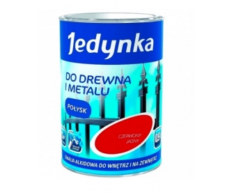 Farba do drewna i metalu Czerwony Połysk 0,36L  Jedynka 00457344