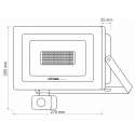 Naświetlacz LED DRAGO 100W NW IP44 SLIM PIR