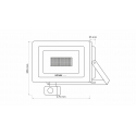Naświetlacz LED DRAGO 100W NW IP44 SLIM PIR